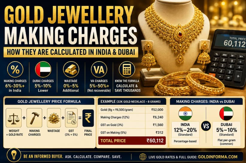 Gold Jewellery Making Charges -How They Are Calculated in India