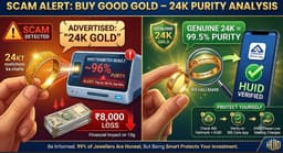 How to spot fake 24KT gold purity claims using BIS Hallmark and HUID verification